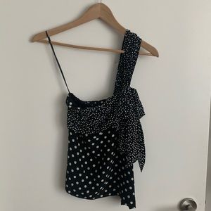 J crew polka dot silky top